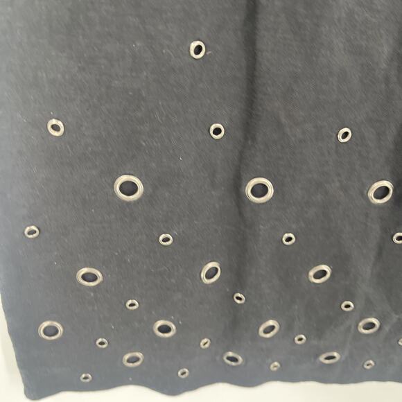 Spense Linen Blend Sheath Dress Sz 10 Grommet Witchy Modern Minimalist Y2K Edgy - Picture 3 of 11